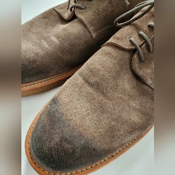 Banana Republic, Men's Brown Suede Oxford Sophisticated Lace-up Shoes, sz 9.5 - Picture 7 of 15